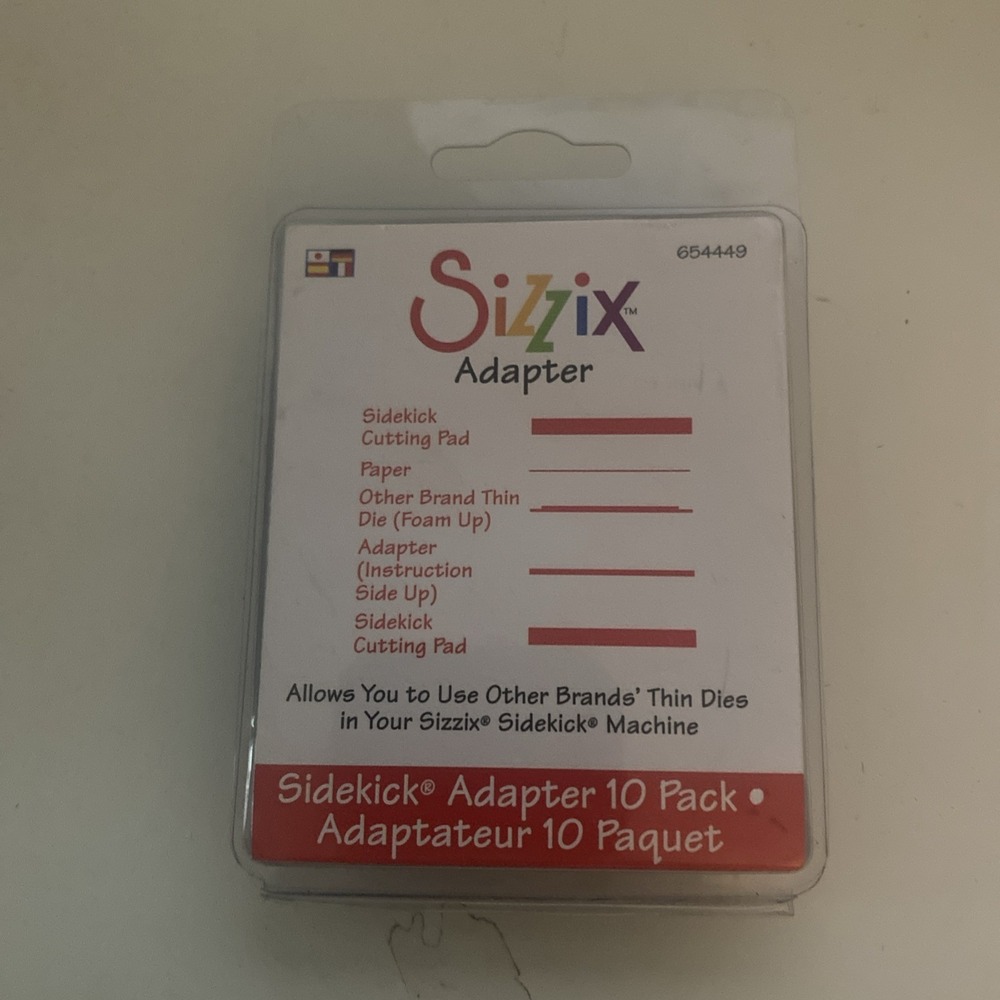 Sizzix Sidekick Adapter 10 Pack #654449 Thin Die Cutting Spacer